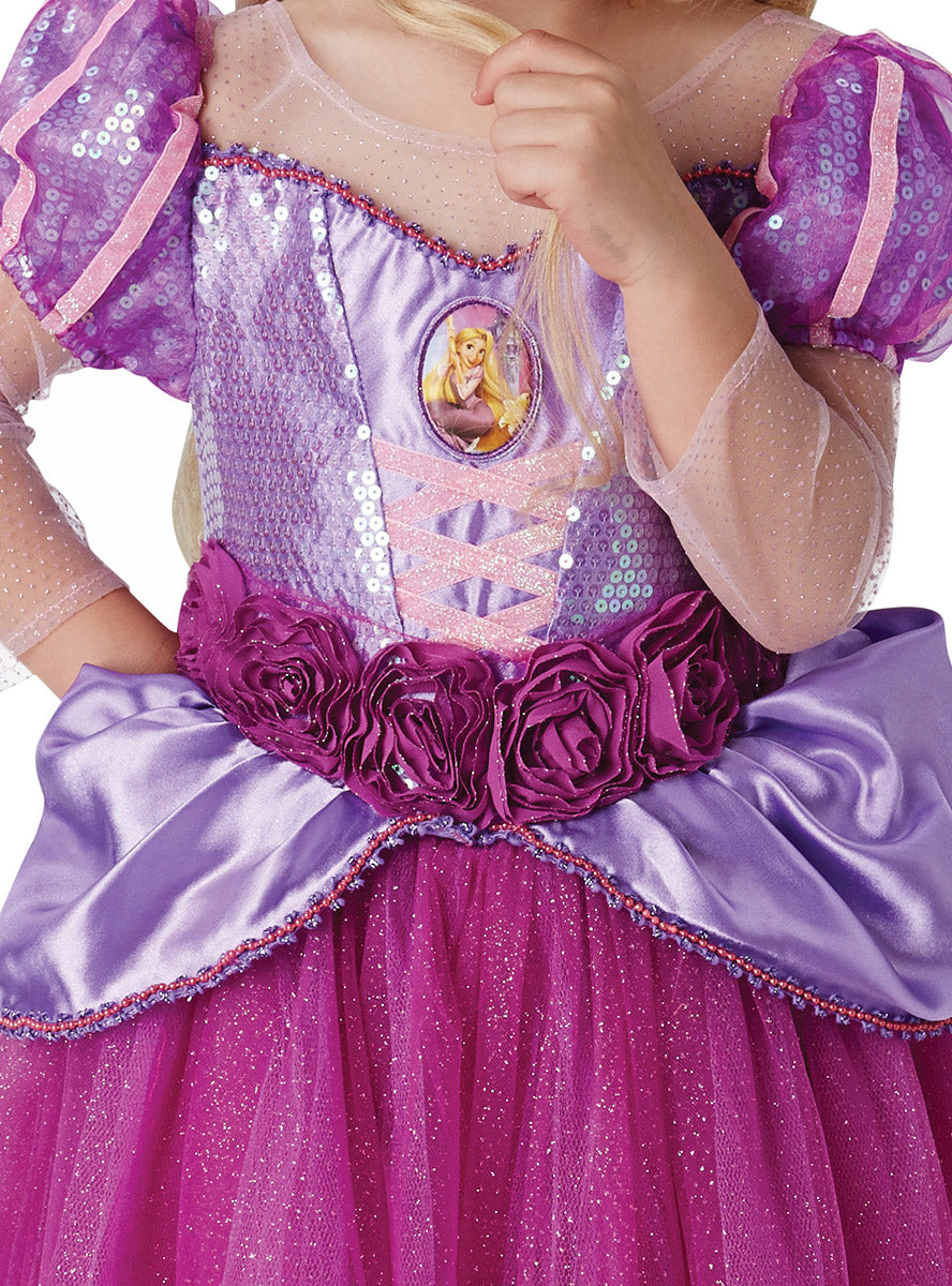 Close Image of Tangled Princess Rapunzel Premium Girls Disney Costume