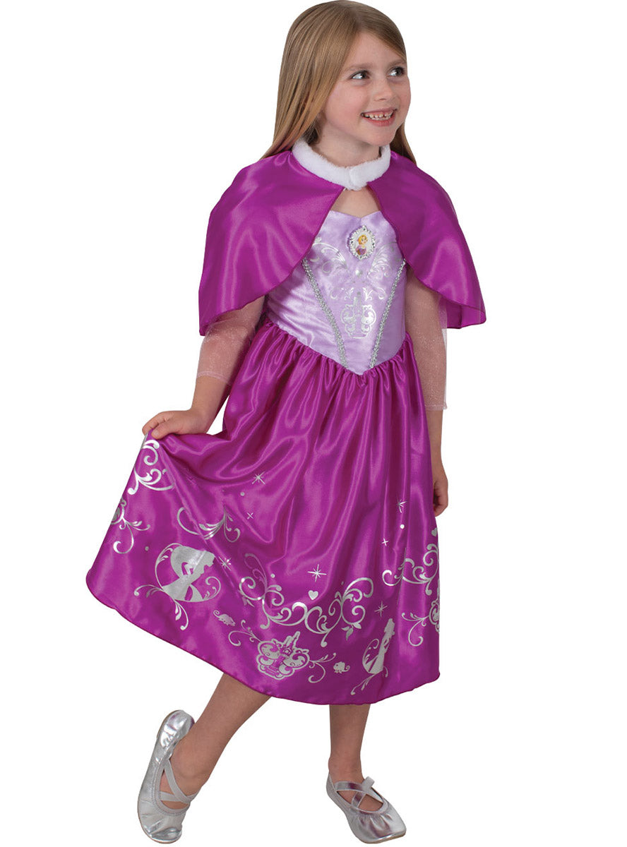 Main image of Tangled princess Rapunzel Girls Disney Princess Costume With Cloak