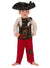 Classic Toddler Boys Red And White Pirate Costume - Main Image