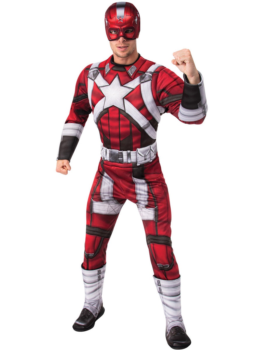 Image of Red Guardian Deluxe Mens Marvel Superhero Costume - Front Image