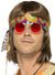 Red Lens Mens 1970s Hippie Costume Glasses