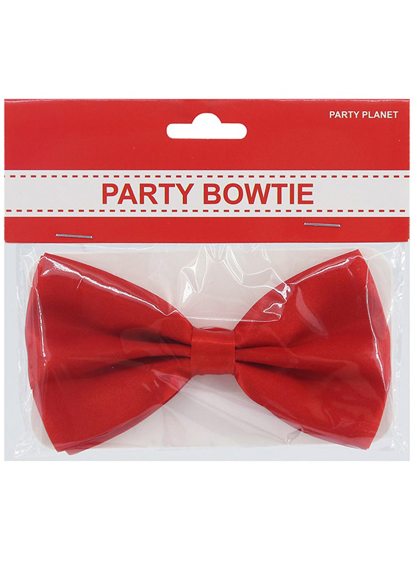 Alternative image of Classic Red Satin Bow Tie Costume Accessory