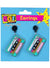 1980s Cassette Tape Adults Costume Earrings - Main Image