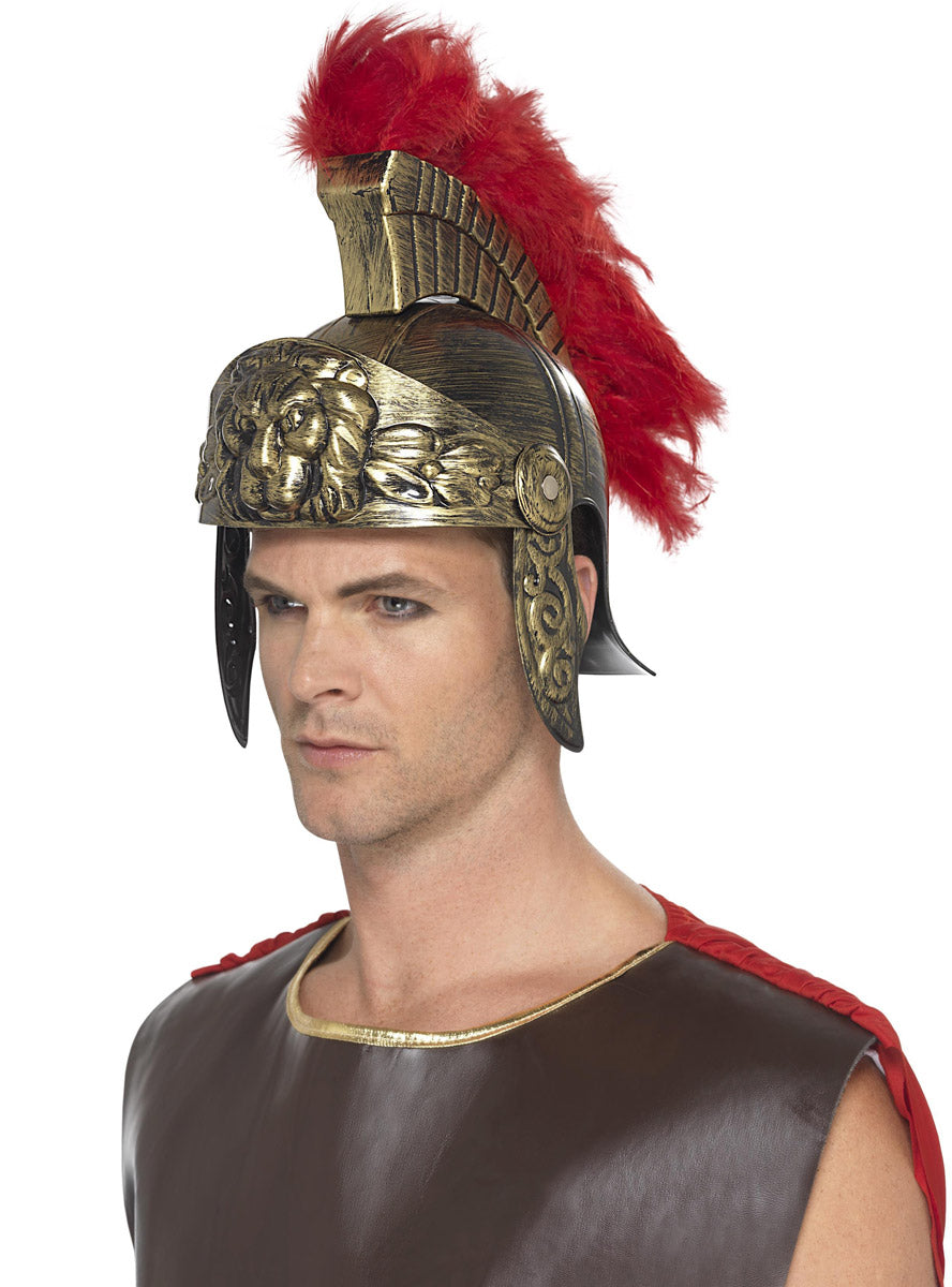 Mens Roman Gladiator Helmet | Roman Costume Helmet