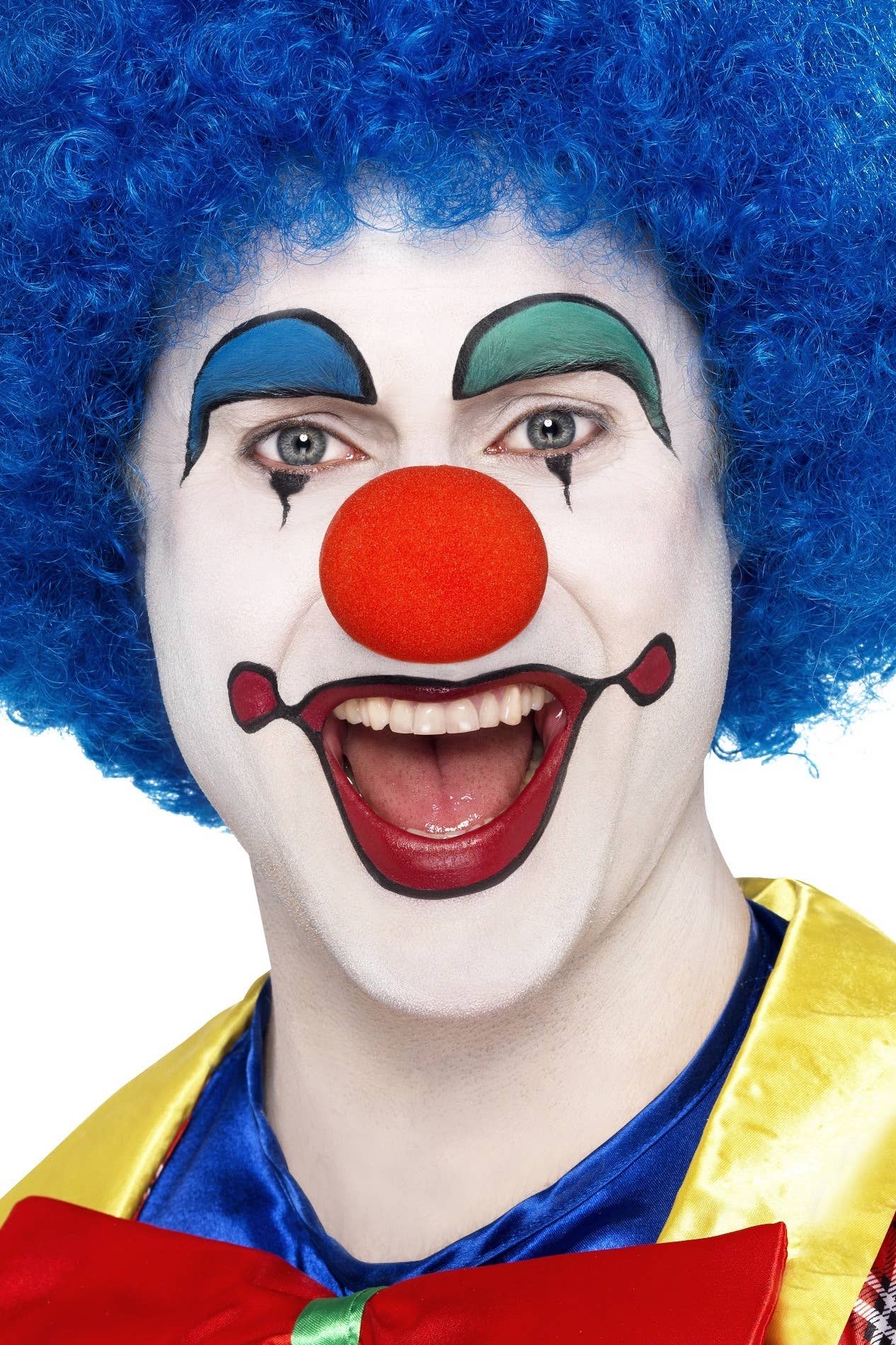 Bright Blue Afro Wig Adult's Clown Costume Accessory Alt Image