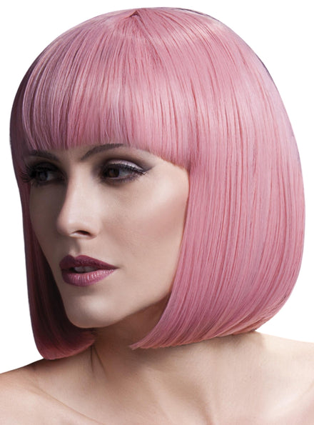 Main image of Elise Deluxe Heat Resistant Pale Pink Womens Bob Wig