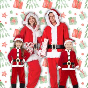 Image of people in Christmas costumes