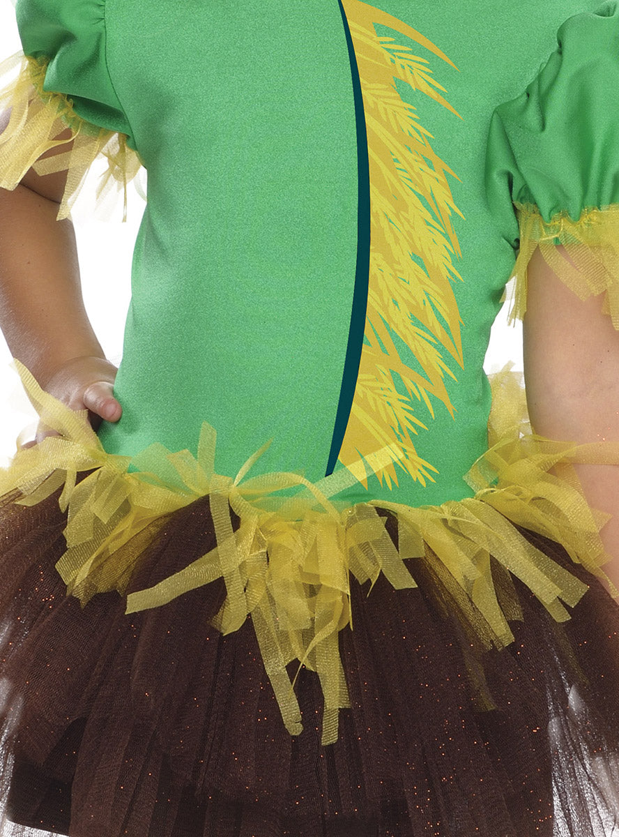 Image of Wizard of Oz Scarecrow Girls Tutu Costume - Close Image 2