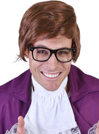 Image of Shaggy Mens Short Brown 70s Costume Wig