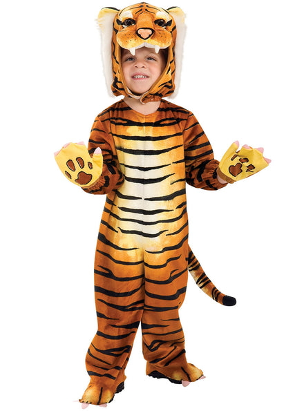 Image of Silly Safari Toddler Tiger Onesie Costume