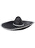 Image of Mexican Bandito Adults Black Costume Hat With Silver Trim