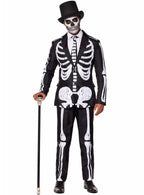 Main Image of Grunge Skeleton Mens Deluxe Halloween Costume Suit