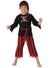 Red And Black Boys Skull And Cross Bones Pirate Costume - Main Image