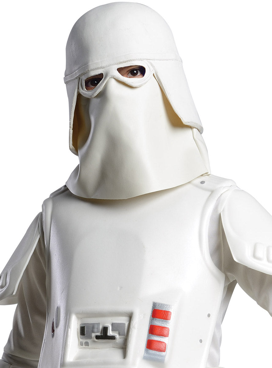 Image of Snow Trooper Boys White Stormtrooper Costume - Close Image