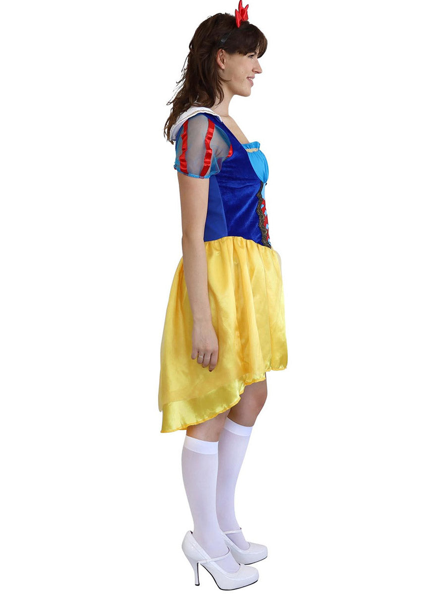 Side image of Classic Snow White Womens Fairytale Costume