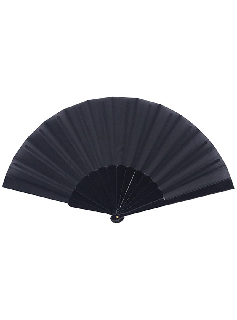 Main image of Solid Black Hand Held Costume Fan