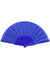 Solid Blue Hand Held Costume Fan