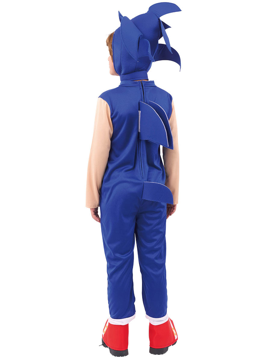 Back Image of Blue Hedgehog Boys Gamer Costume