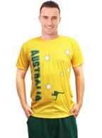 Yellow Southern Cross Print Mens Australia Day Top - Main Image