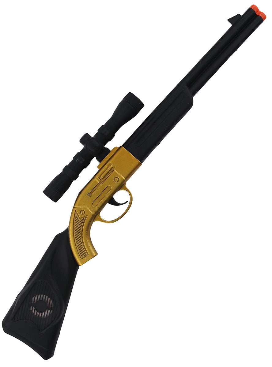 Image of Special Forces Black And Gold Toy Sniper Riffle