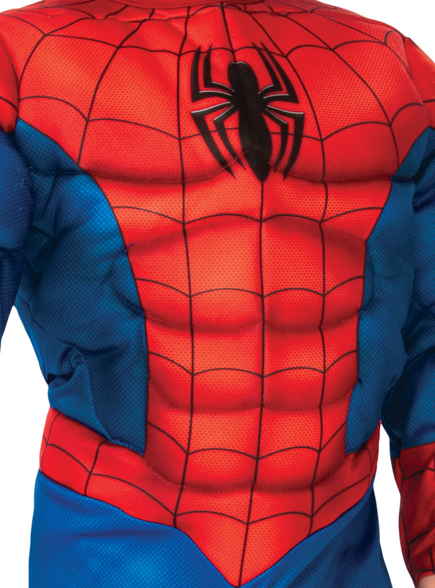 Close Image of Marvel Spiderman Deluxe Toddler Boys Muscle Chest Costume