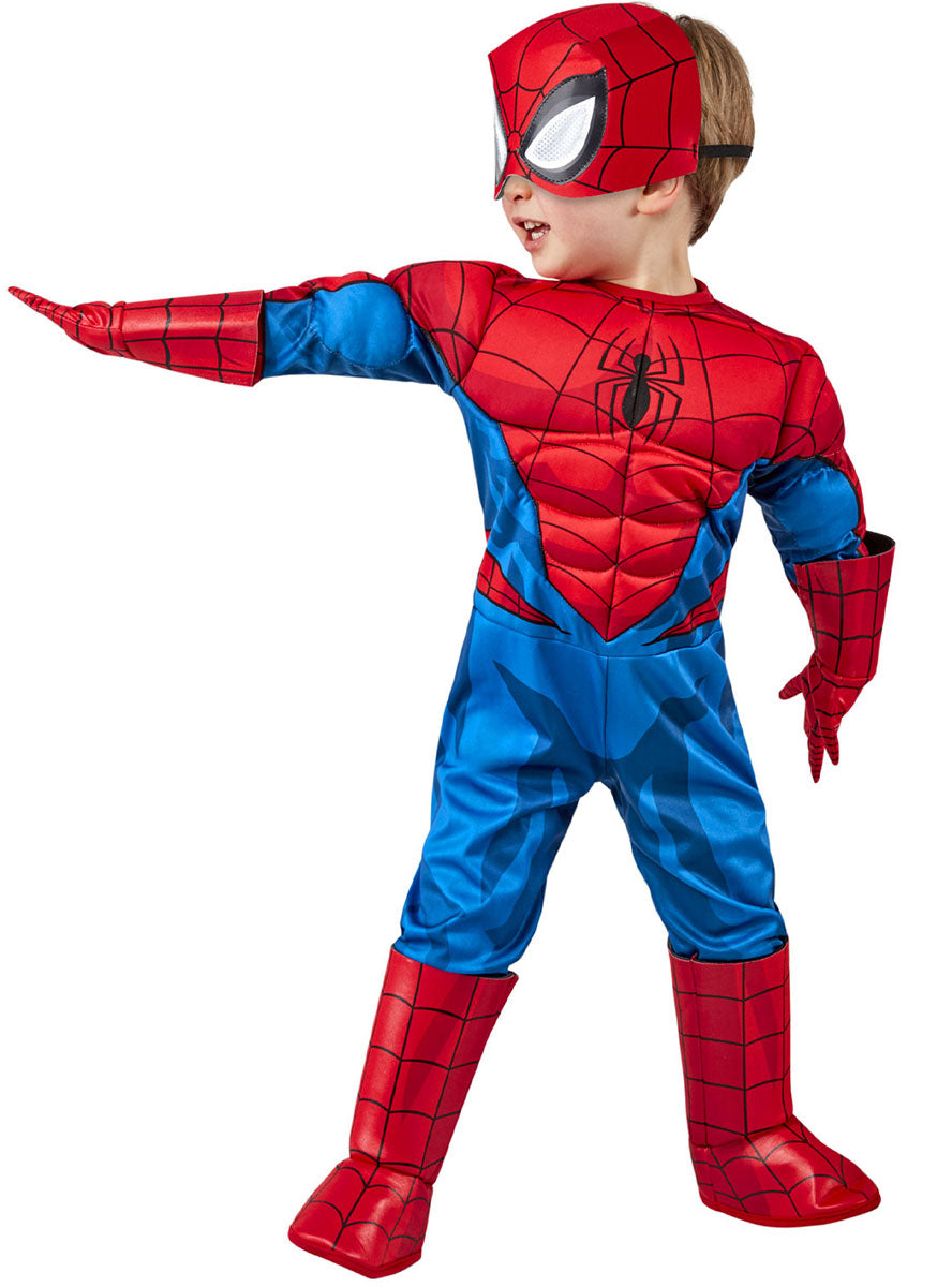 Alternate Image of Spider-Man Toddler Boys Marvel Superhero Deluxe Muscle Chest Costume