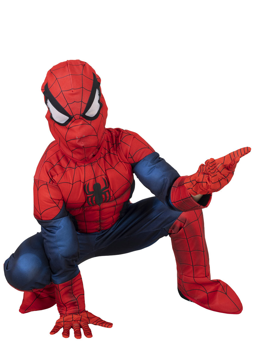 Image of Spiderman Homecoming Premium Boys Muscle Chest Costume - Alternative