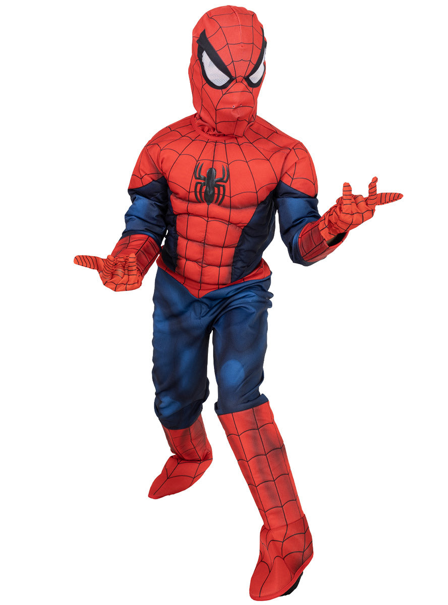 Image of Spiderman Homecoming Premium Boys Muscle Chest Costume - Alternative 2