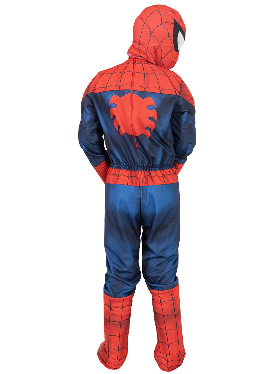 Back Image of Spiderman Homecoming Premium Boys Muscle Chest Costume