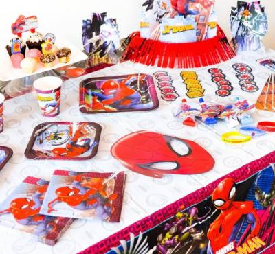 Image of Spiderman party supplies