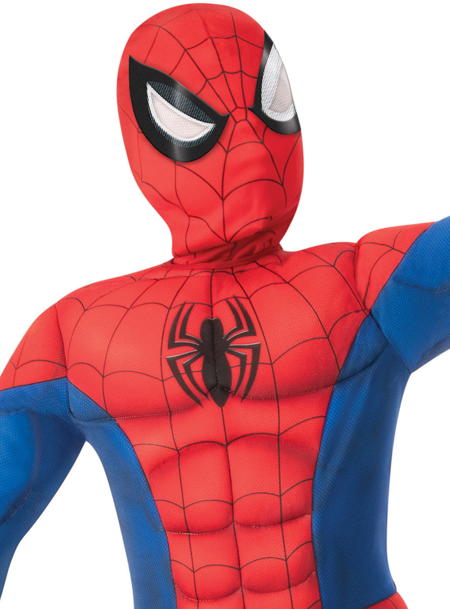 Spiderman Boys Premium Muscle Chest Superhero Costume - Close Image 1