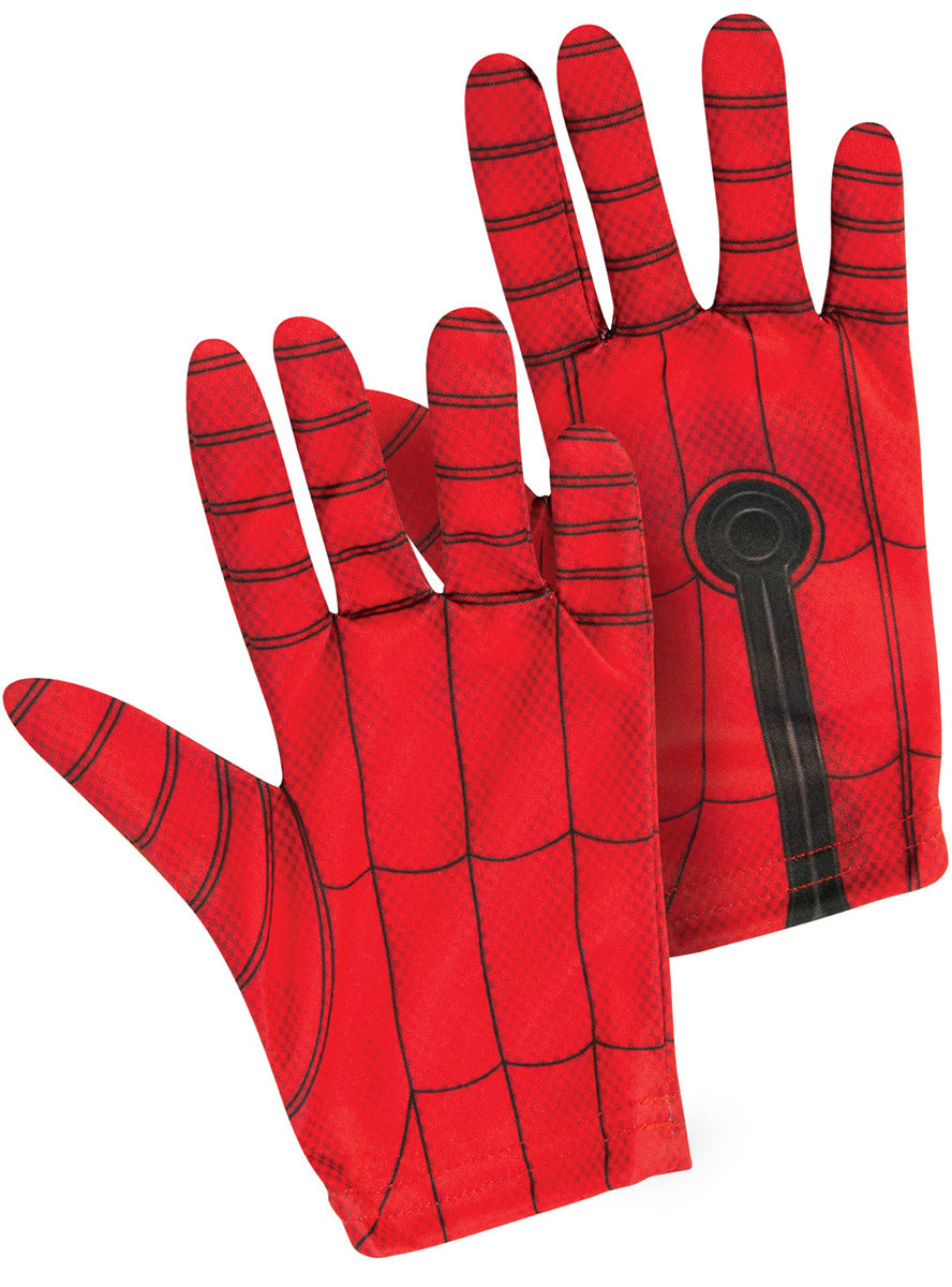 Spiderman Boys Premium Muscle Chest Superhero Costume - Gloves Image