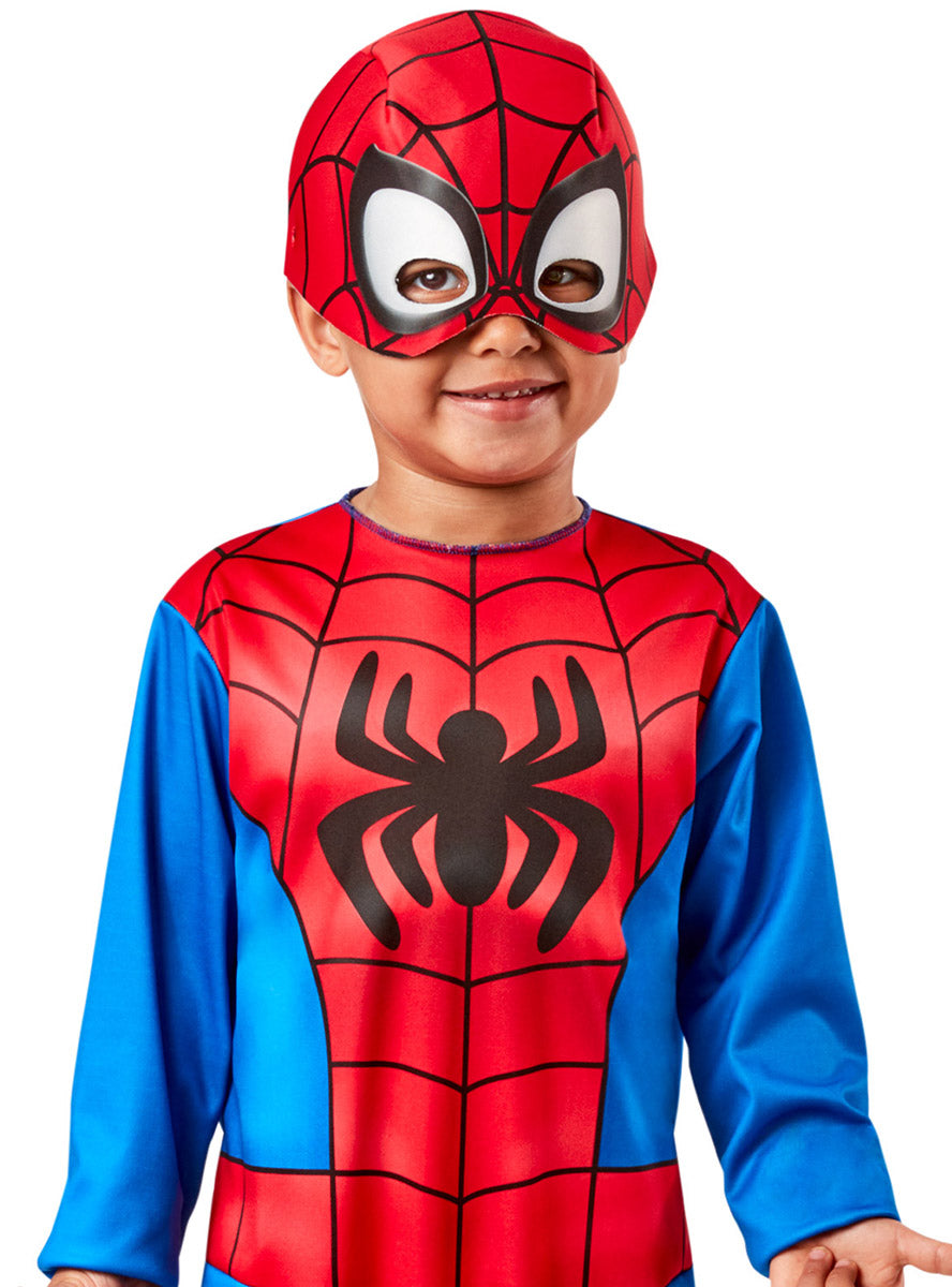 Close image of Spiderman Toddler Boys Costume And Watch Gift Set