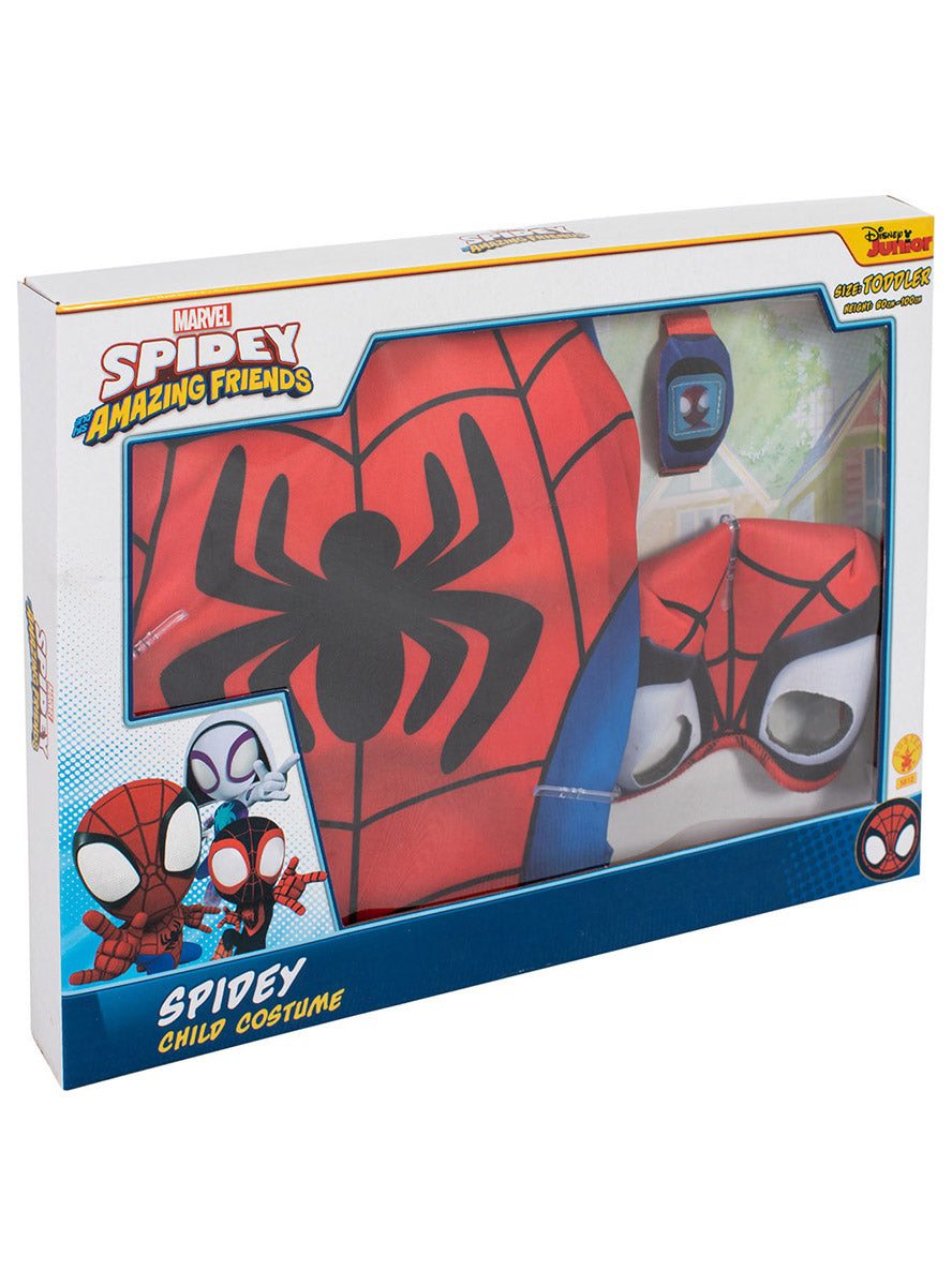 Packaging image of Spiderman Toddler Boys Costume And Watch Gift Set