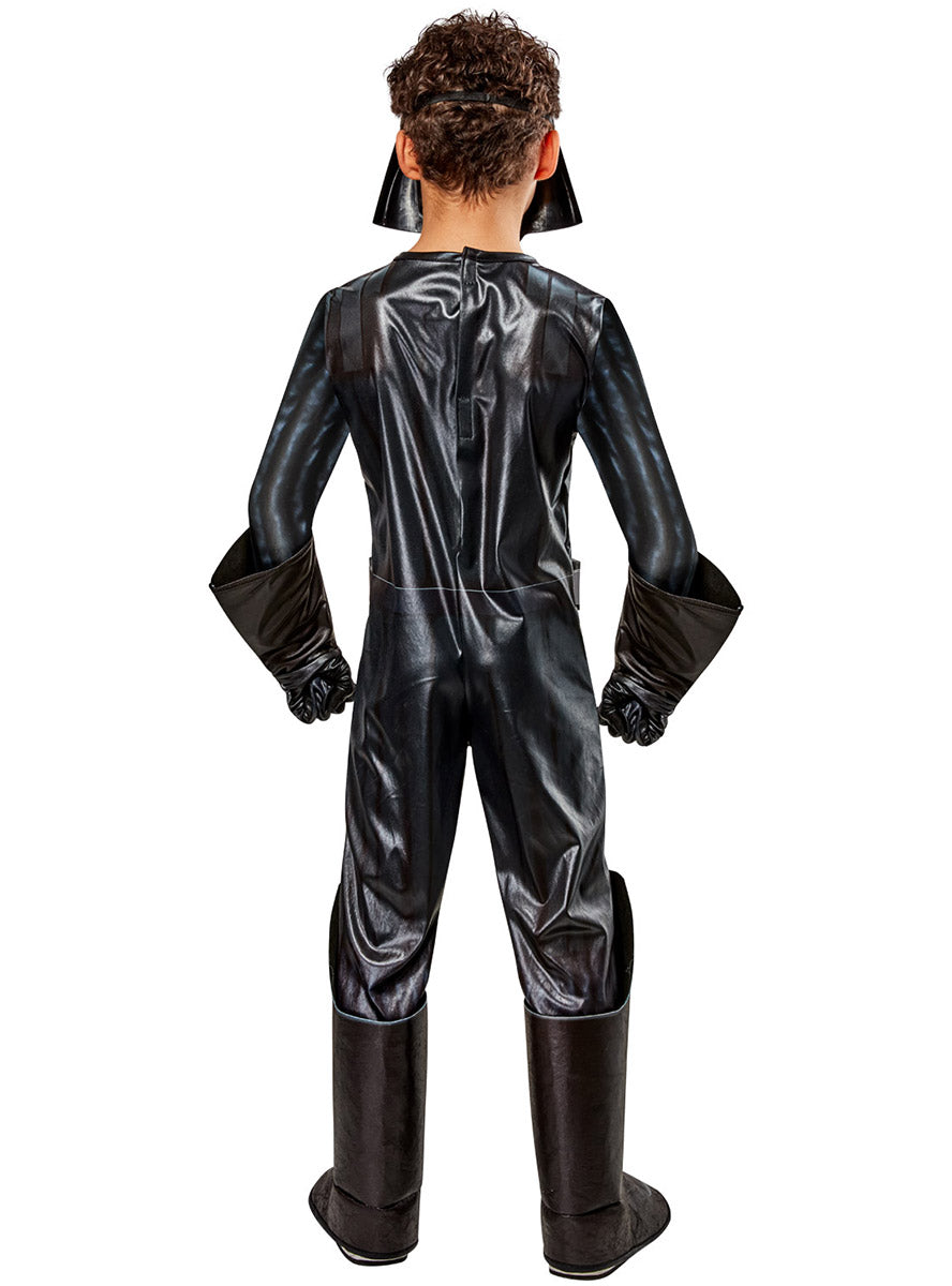 Image of Darth Vader Boys Premium Edition Star Wars Costume - Alternative Back Image