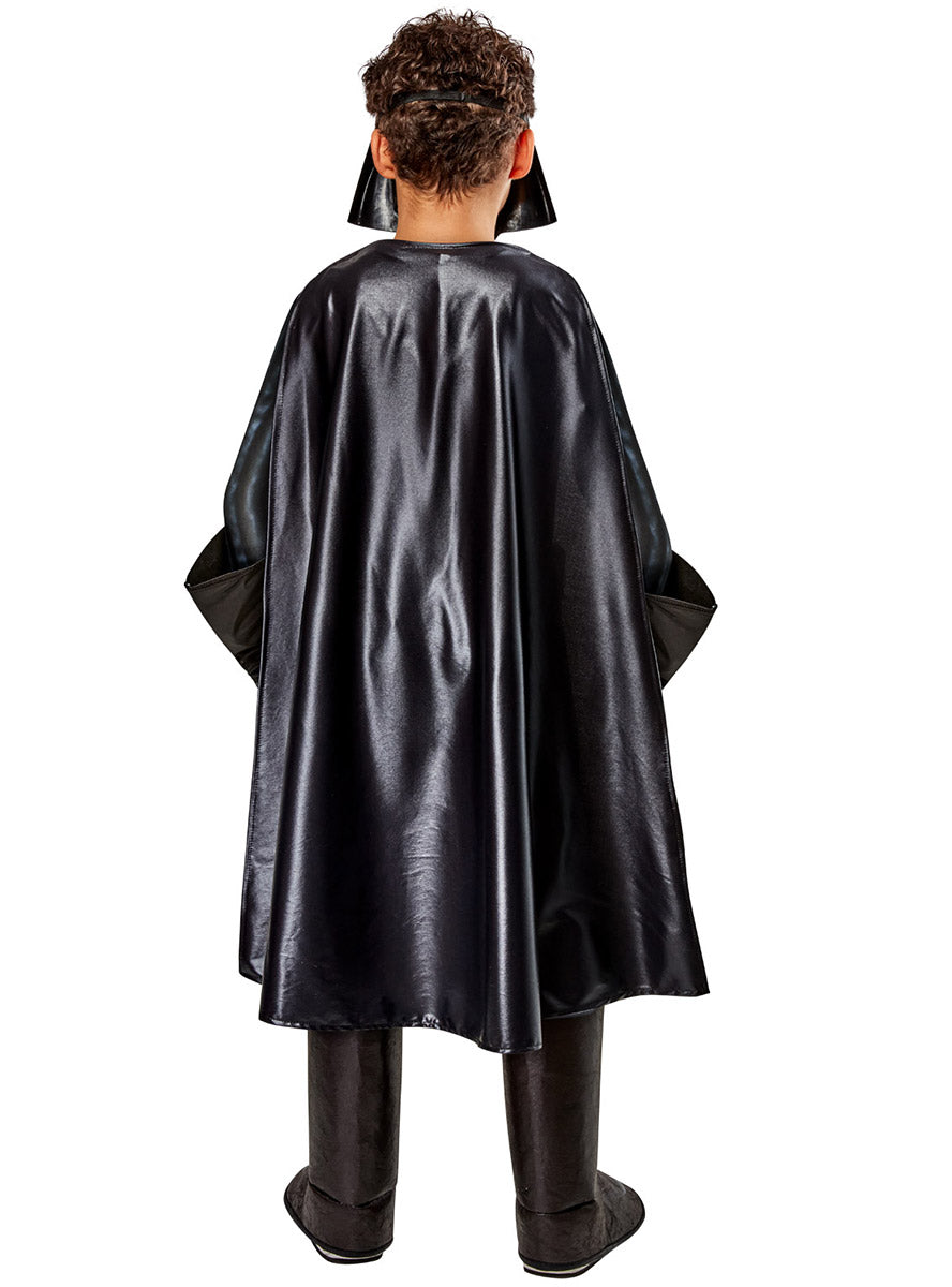 Image of Darth Vader Boys Premium Edition Star Wars Costume - Back Image