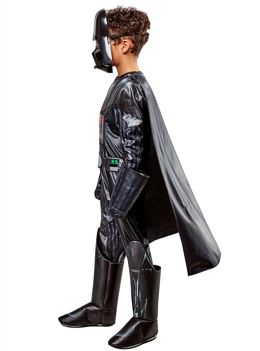 Image of Darth Vader Boys Premium Edition Star Wars Costume - Side Image