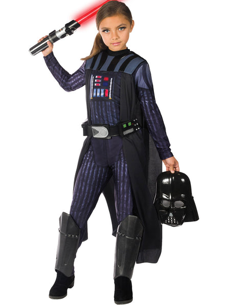 Main Image of Darth Vader Deluxe Girls Star Wars Costume