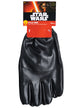 Image of Star Wars Kylo Ren Mens Black Leather Look Costume Gloves