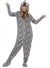 Image of Striped Zebra Womens Animal Onesie Costume - Front View