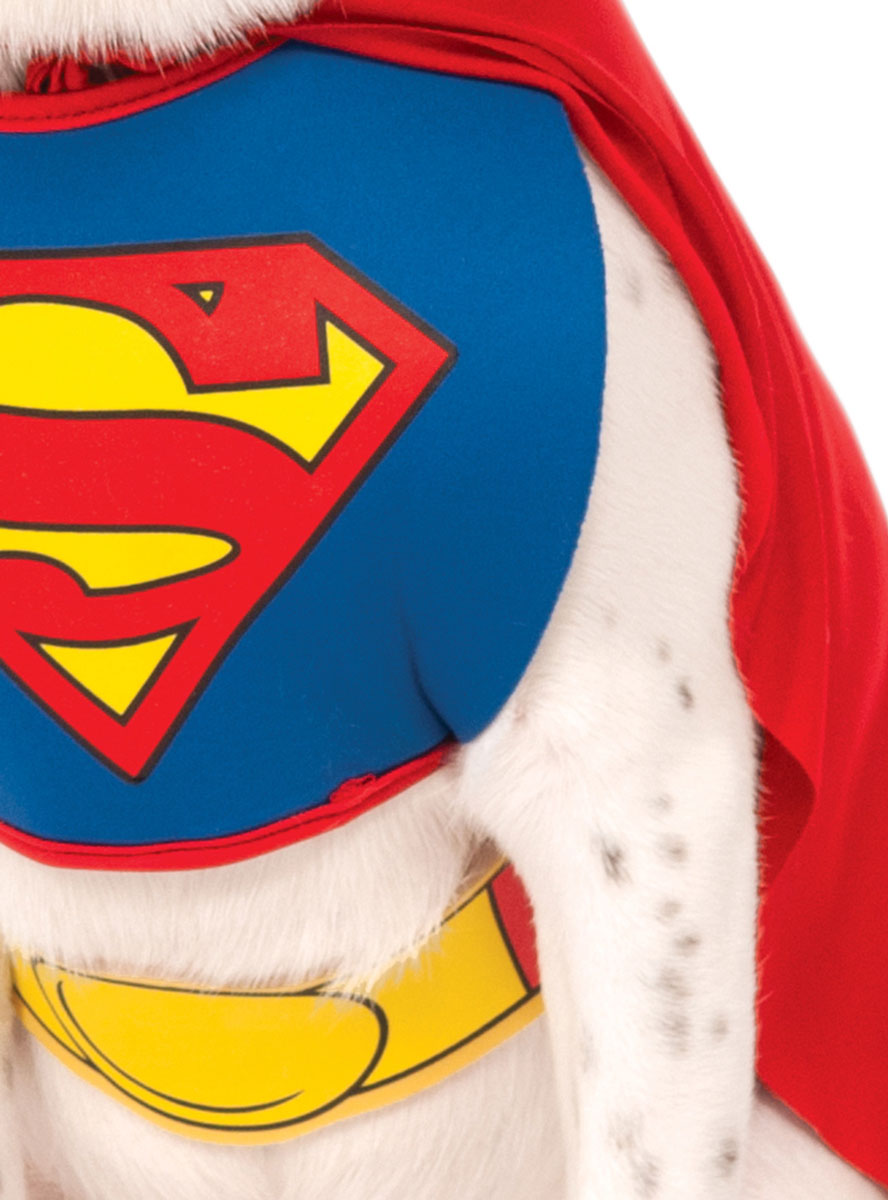 Image of Classic Superman Pet Dog Costume - Close Image