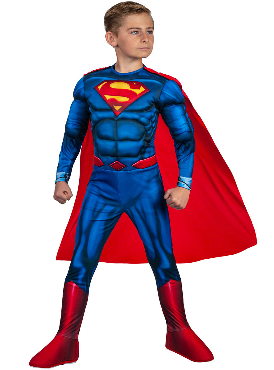 Muscle Chest Superman Boys Costume | Superhero Costume For Boys