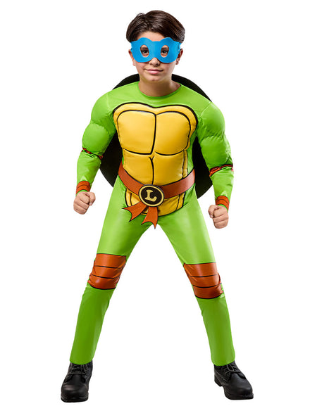 Boys Convertible TMNT Deluxe Muscle Chest Costume - Main Image