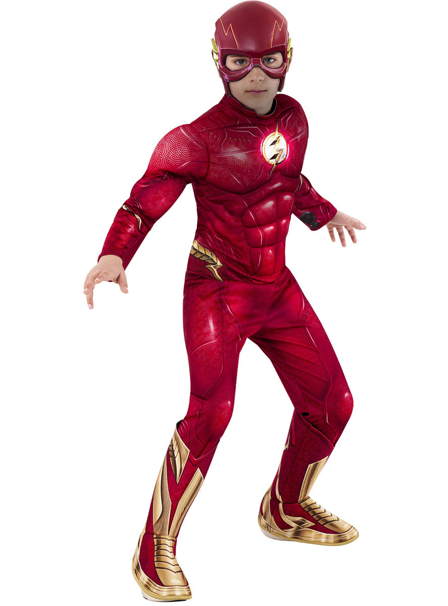Main Image of The Flash Boys Deluxe Muscle Chest Superhero Costume