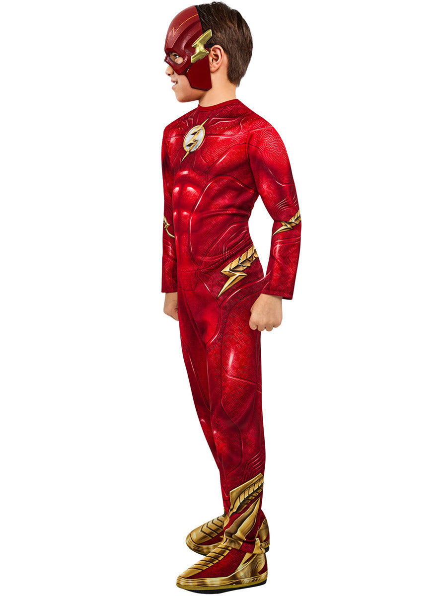 Side Image of The Flash Movie Boys DC Comics Superhero Costume