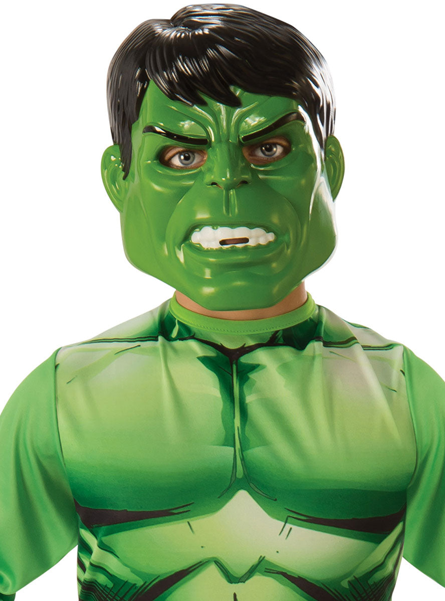 Mask Image of Classic Marvel Superhero Boys The Hulk Costume