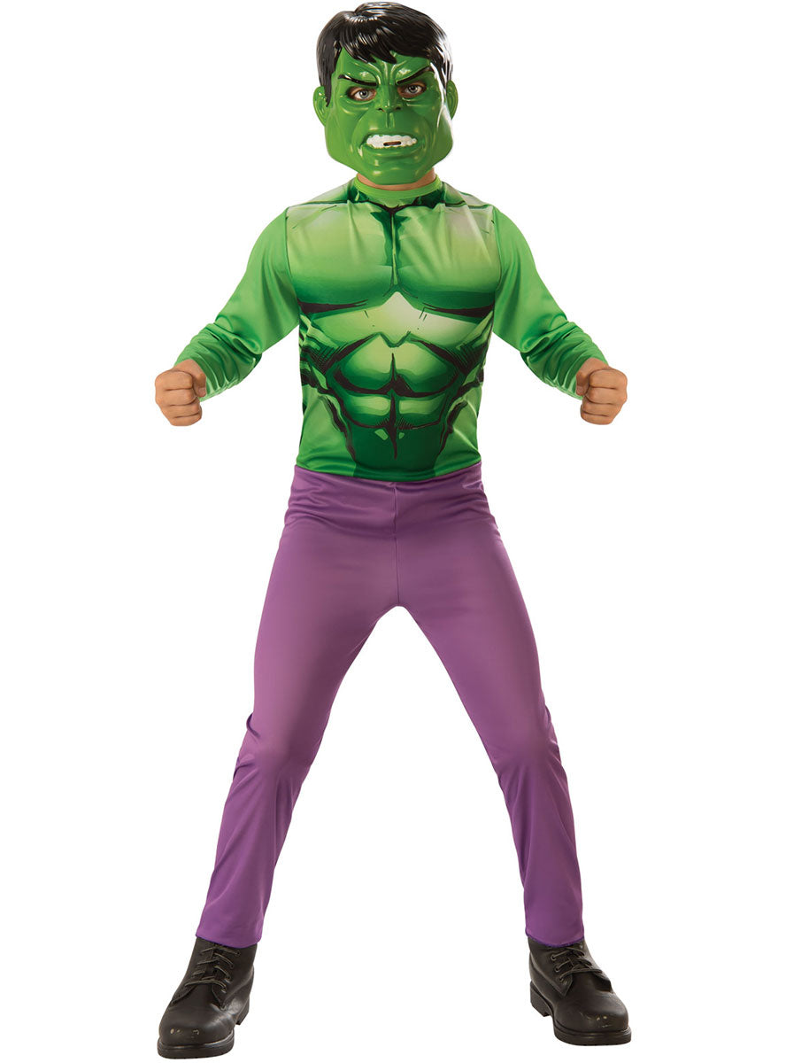 Main Image of Classic Marvel Superhero Boys The Hulk Costume