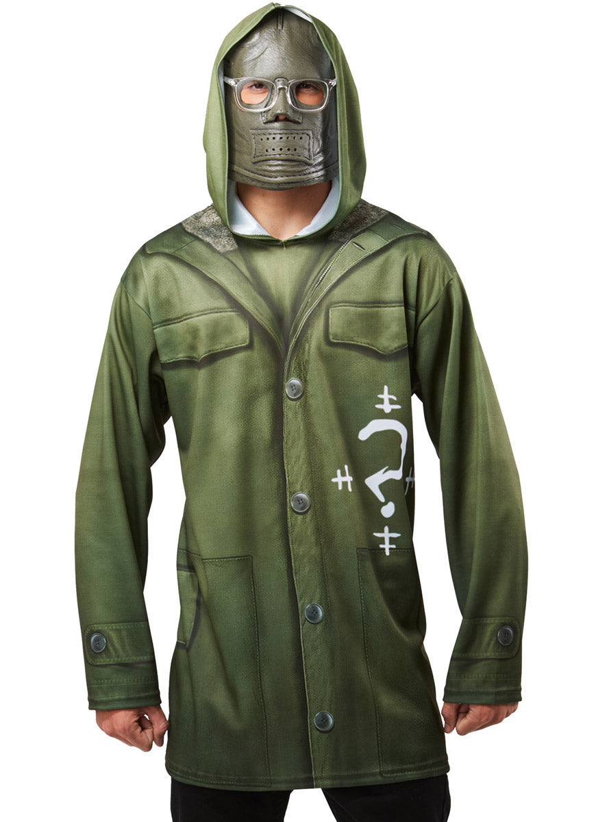 Close Image of The Batman Movie Mens The Riddler Costume Top