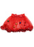 Image of Tinsel Trim Girls Red Christmas Costume Tutu