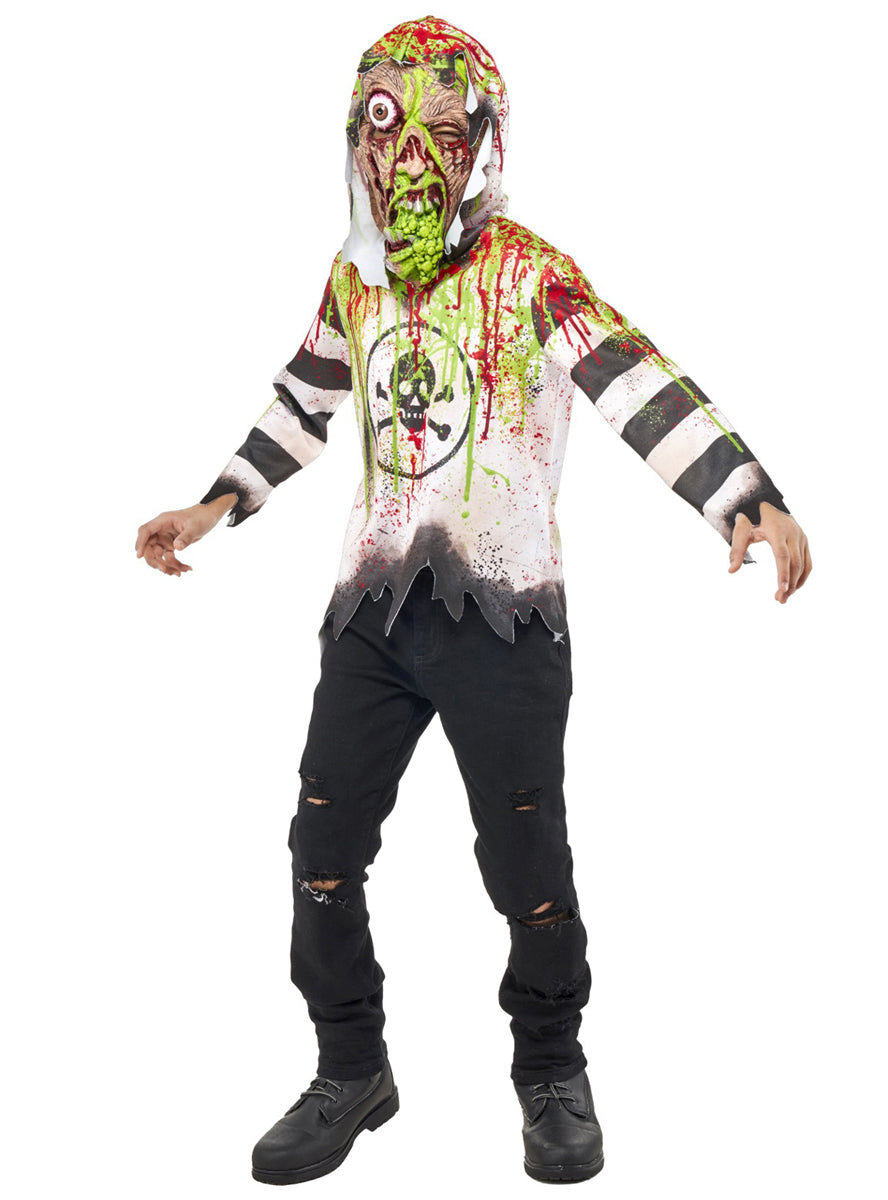 Boys Radioactive Zombie Halloween Costume - Main Image